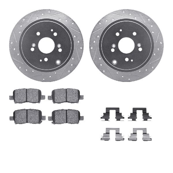 2003-2008 Honda Pilot Disc Brake Kit - Rear (Dynamic Friction)