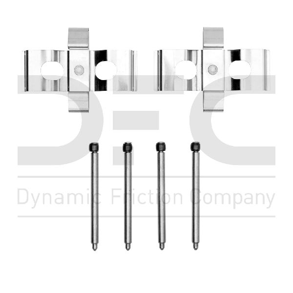 1988-1991 Mercedes-Benz 300SE Disc Brake Hardware Kit - Front (Dynamic Friction)