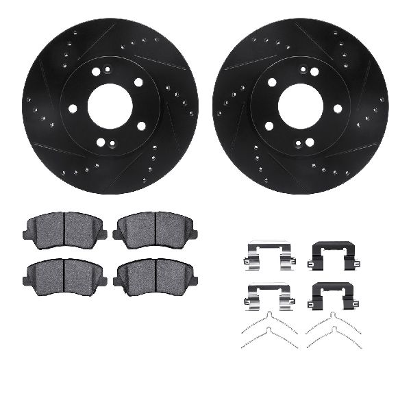 2017-2018 Kia Forte5 Disc Brake Kit - Front (Dynamic Friction)