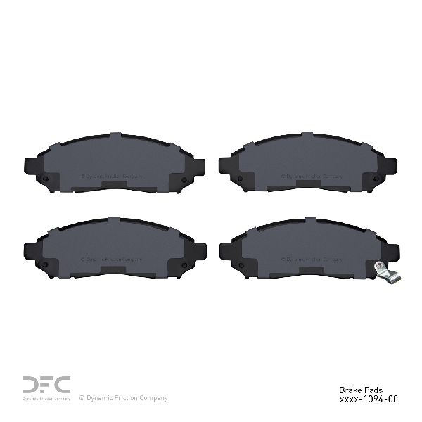 2011-2013 Nissan LEAF Disc Brake Pad Set - Front (Dynamic Friction)