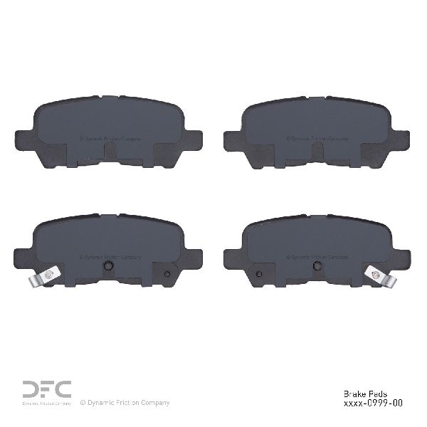 2004-2008 Pontiac Grand Prix Disc Brake Pad Set - Rear (Dynamic Friction)