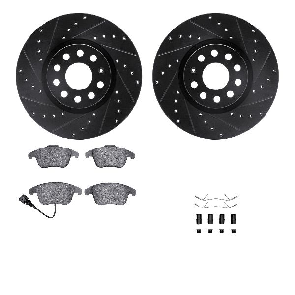 2009-2013 Volkswagen Tiguan Disc Brake Kit - Front (Dynamic Friction)