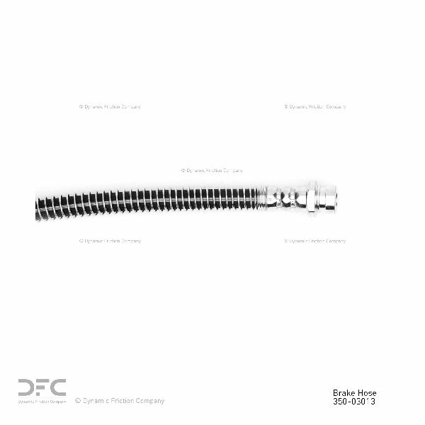 2003-2008 Hyundai Tiburon Brake Hydraulic Hose - Front Left (Dynamic Friction)