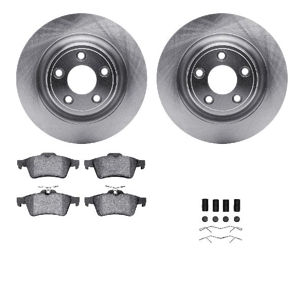 2006-2008 Jaguar S-Type Disc Brake Kit - Rear (Dynamic Friction)