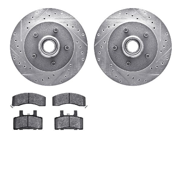 1998-2000 Chevrolet Tahoe Disc Brake Kit - Front (Dynamic Friction)