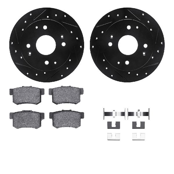 1998-1999 Acura CL Disc Brake Kit - Rear (Dynamic Friction)