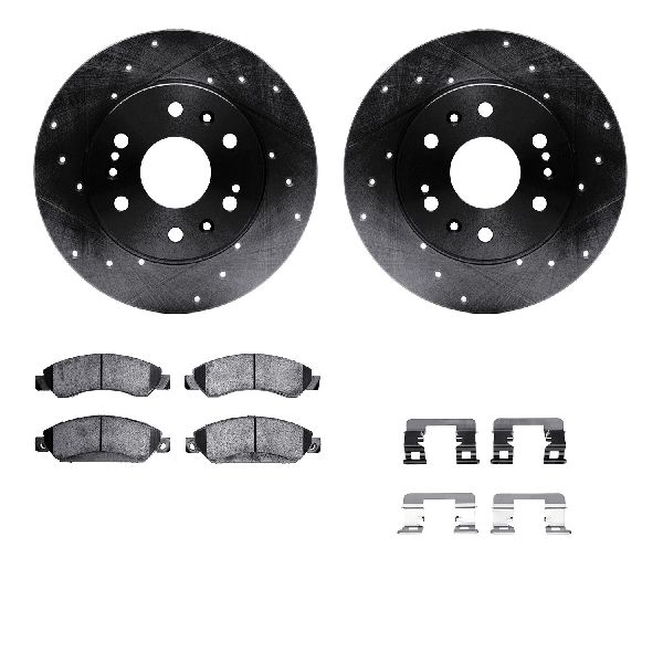 2007-2008 Chevrolet Tahoe Disc Brake Kit - Front (Dynamic Friction)