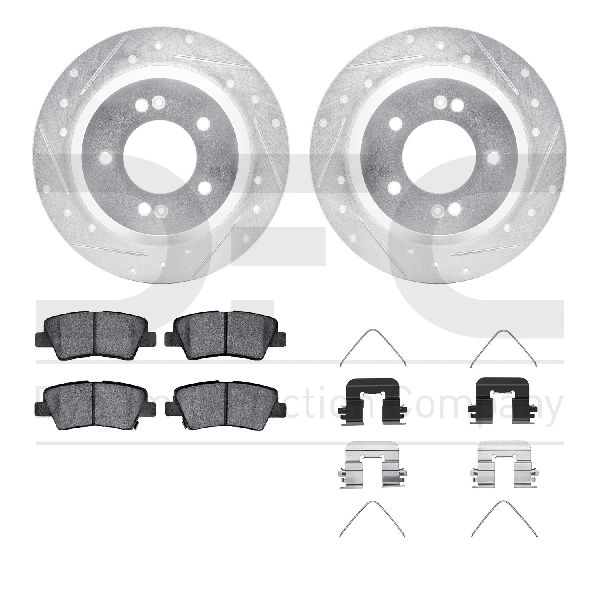 2014-2017 Kia Rondo Disc Brake Kit - Rear (Dynamic Friction)
