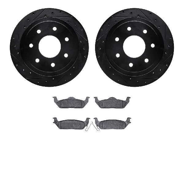 2006-2008 Lincoln Mark LT Disc Brake Kit - Rear (Dynamic Friction)