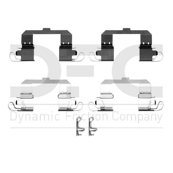 2014-2022 Jeep Cherokee Disc Brake Hardware Kit - Front (Dynamic Friction)