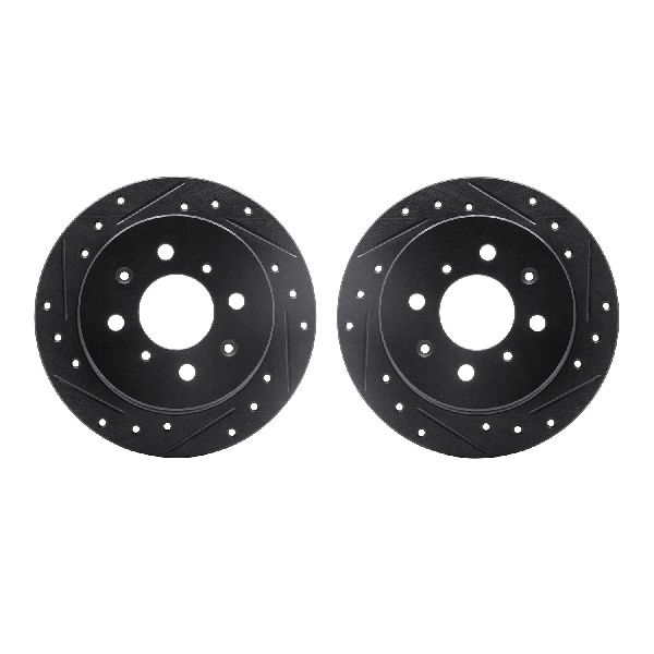 1988-1991 Honda Prelude Disc Brake Rotor Set - Rear (Dynamic Friction)