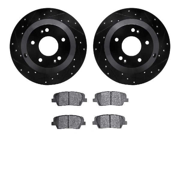 2010-2018 Hyundai Santa Fe Disc Brake Kit - Rear (Dynamic Friction)