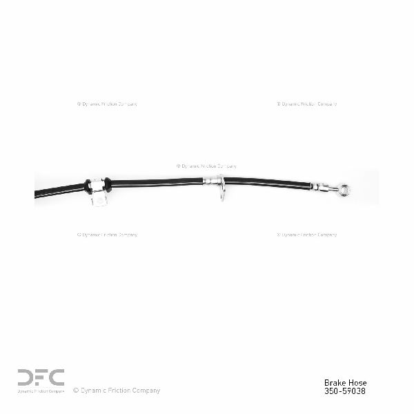 1992-1996 Honda Prelude Brake Hydraulic Hose - Front Left (Dynamic Friction)