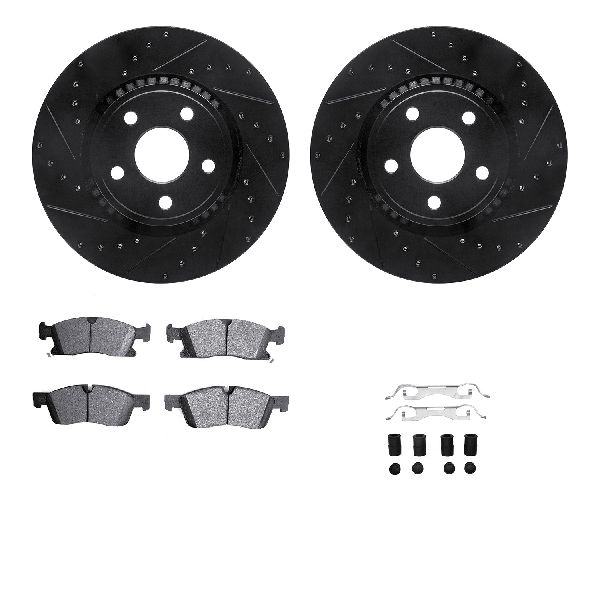 2011-2020 Dodge Durango Disc Brake Kit - Front (Dynamic Friction)