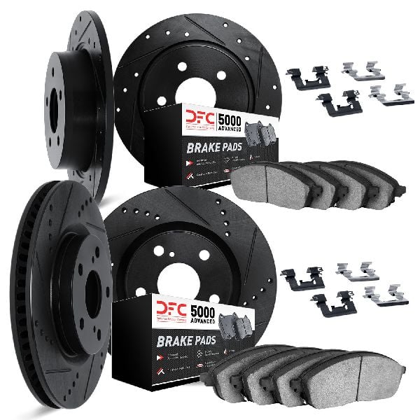 2009-2013 Dodge Journey Disc Brake Kit - Front and Rear (Dynamic Friction)