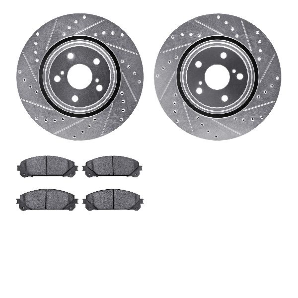 2010-2015 Lexus RX450h Disc Brake Kit - Front (Dynamic Friction)