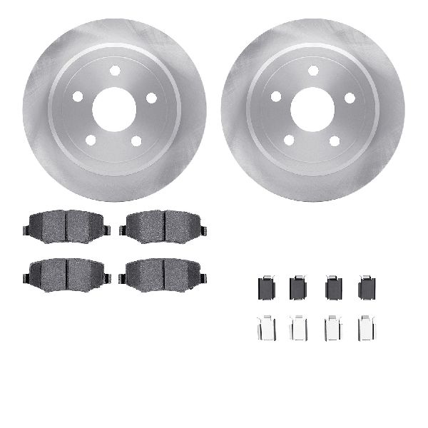 2007-2018 Jeep Wrangler Disc Brake Kit - Rear (Dynamic Friction)