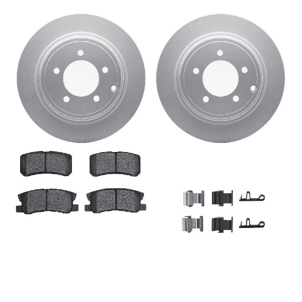 2008-2013 Mitsubishi Outlander Disc Brake Kit - Rear (Dynamic Friction)
