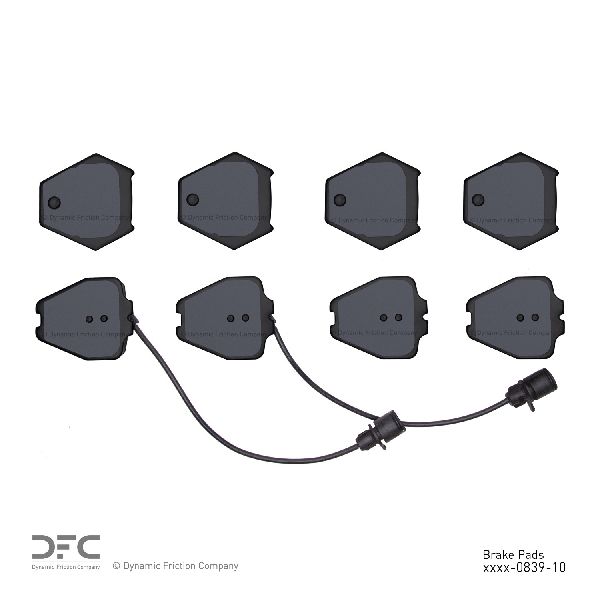 2000 Audi A8 Disc Brake Pad Set - Front (Dynamic Friction)