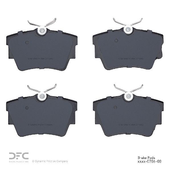 1996-1997 Volkswagen EuroVan Disc Brake Pad Set - Rear (Dynamic Friction)