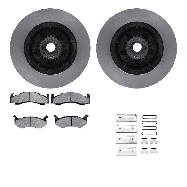 1984 Dodge D100 Disc Brake Kit - Front (Dynamic Friction)