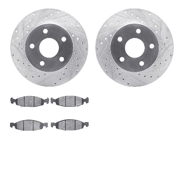 1999-2002 Jeep Grand Cherokee Disc Brake Kit - Front (Dynamic Friction)