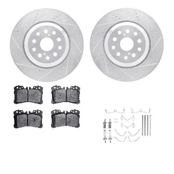 2008-2016 Lexus LS600h Disc Brake Kit - Front (Dynamic Friction)