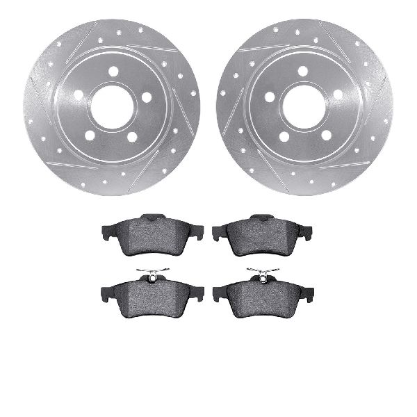 2004-2011 Volvo S40 Disc Brake Kit - Rear (Dynamic Friction)