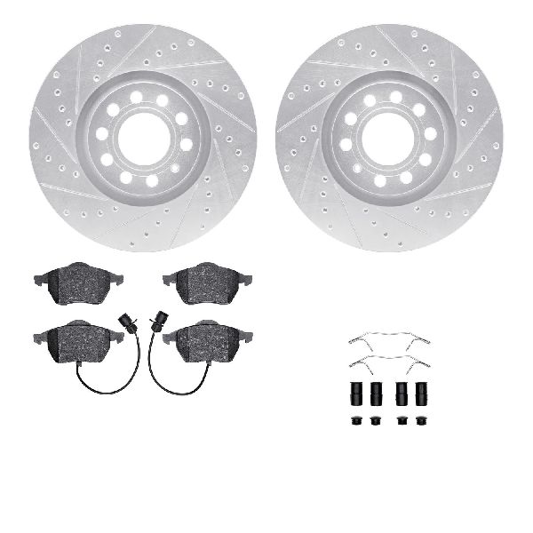 1997-2000 Audi A8 Disc Brake Kit - Front (Dynamic Friction)