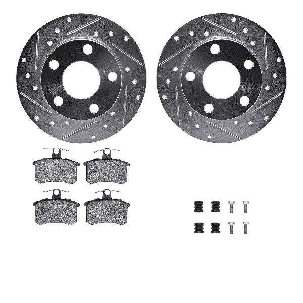 1997-2000 Audi A8 Disc Brake Kit - Rear (Dynamic Friction)