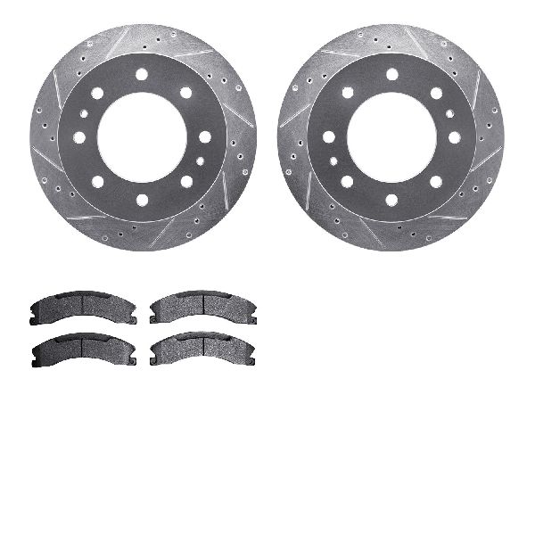 2011-2019 GMC Sierra 2500 HD Disc Brake Kit - Rear (Dynamic Friction)