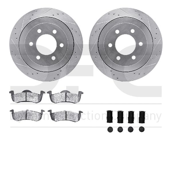2013-2017 Lincoln Navigator Disc Brake Kit - Rear (Dynamic Friction)