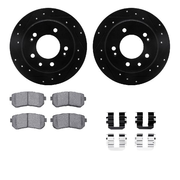 2010-2015 Hyundai Tucson Disc Brake Kit - Rear (Dynamic Friction)