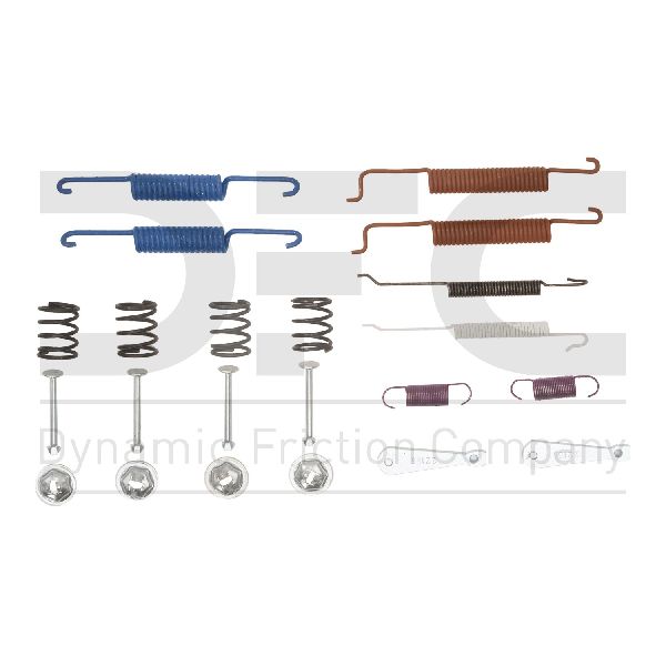 1991-1998 Volkswagen Golf Drum Brake Hardware Kit - Rear (Dynamic Friction)