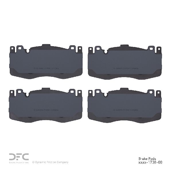 2015-2019 BMW X6 Disc Brake Pad Set - Front (Dynamic Friction)