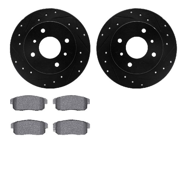 2000-2002 INFINITI G20 Disc Brake Kit - Rear (Dynamic Friction)