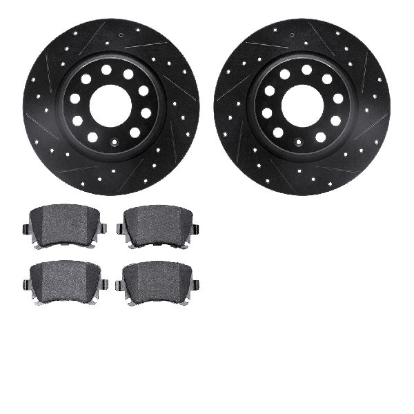 2007-2009 Volkswagen Eos Disc Brake Kit - Rear (Dynamic Friction)
