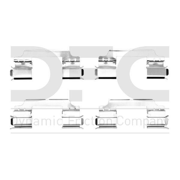 2015-2024 Porsche Macan Disc Brake Hardware Kit - Rear (Dynamic Friction)