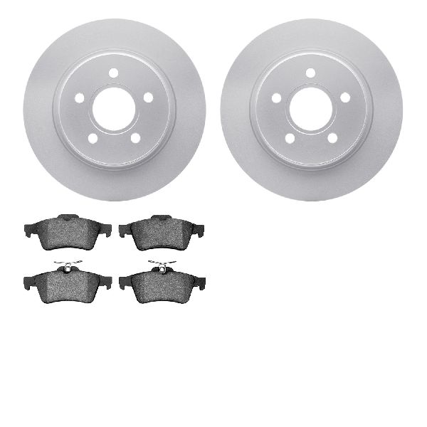 2004-2011 Volvo S40 Disc Brake Kit - Rear (Dynamic Friction)