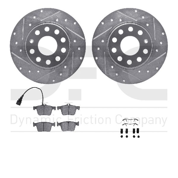 2022-2024 Volkswagen Taos Disc Brake Kit - Rear (Dynamic Friction)