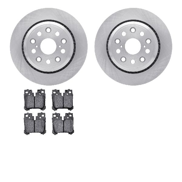 2007-2017 Lexus LS460 Disc Brake Kit - Rear (Dynamic Friction)
