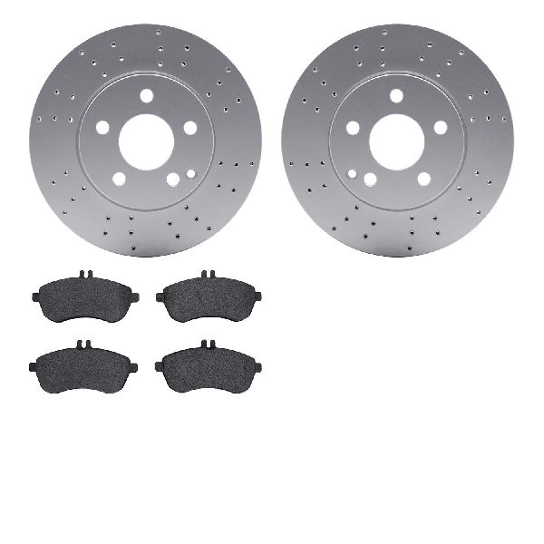 2008-2012 Mercedes-Benz C300 Disc Brake Kit - Front (Dynamic Friction)