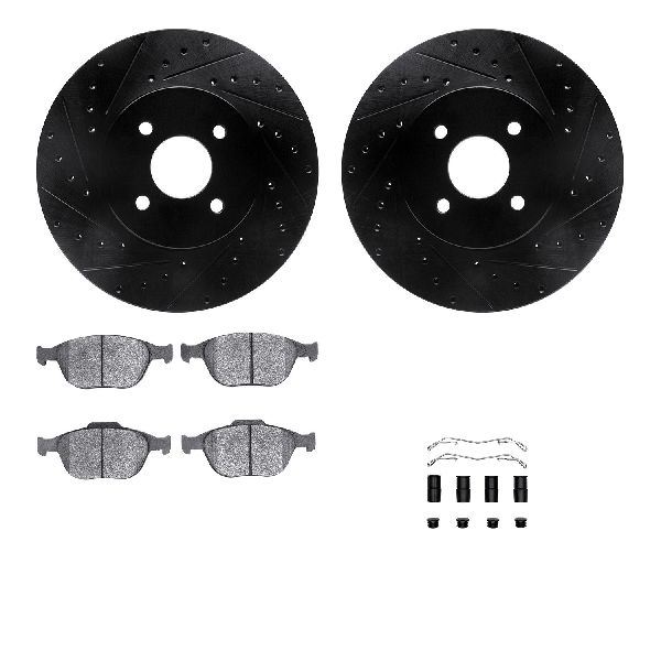 2002-2004 Ford Focus Disc Brake Kit - Front (Dynamic Friction)