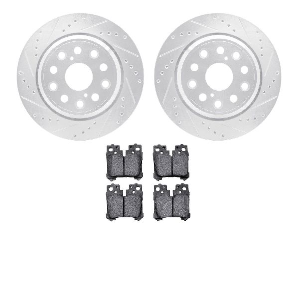 2007-2017 Lexus LS460 Disc Brake Kit - Rear (Dynamic Friction)