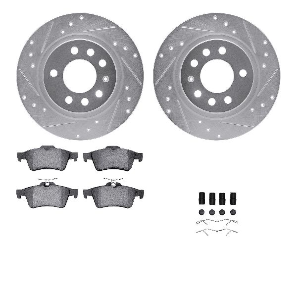 2007-2010 Saturn Sky Disc Brake Kit - Rear (Dynamic Friction)