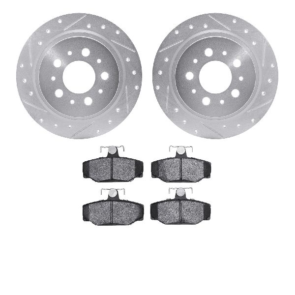 1997-1998 Volvo S90 Disc Brake Kit - Rear (Dynamic Friction)