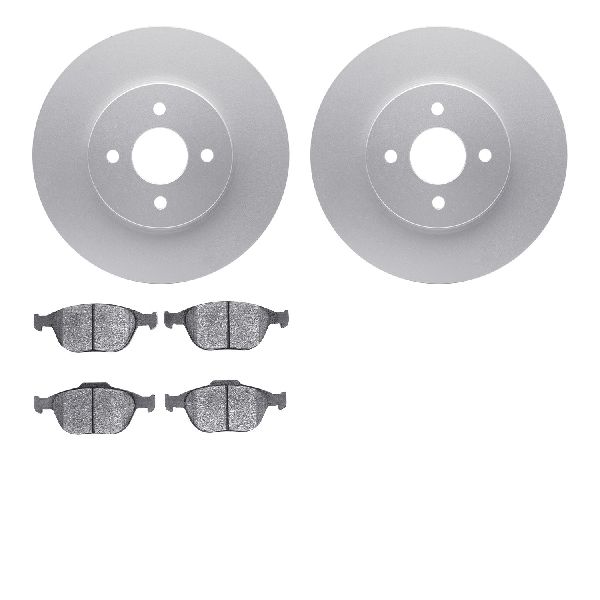 2002-2004 Ford Focus Disc Brake Kit - Front (Dynamic Friction)