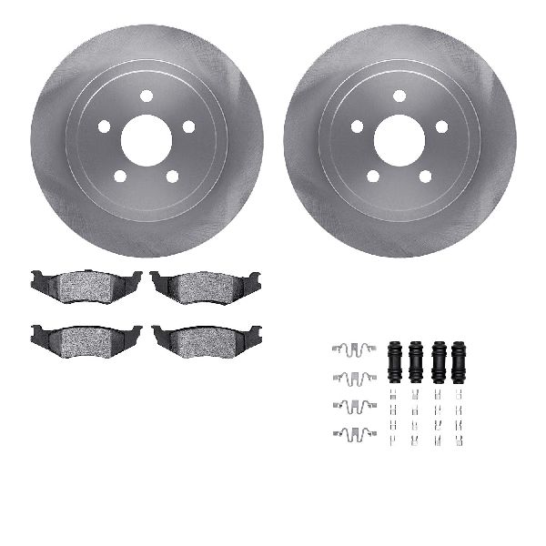 1991-1993 Dodge Dynasty Disc Brake Kit - Rear (Dynamic Friction)