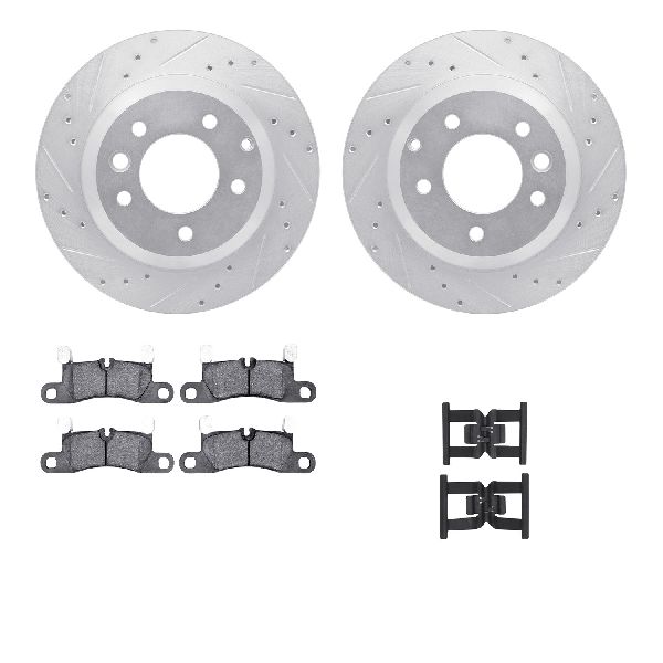 2011-2018 Volkswagen Touareg Disc Brake Kit - Rear (Dynamic Friction)