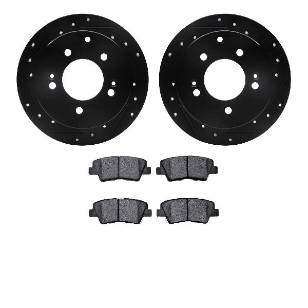 2010-2013 Kia Soul Disc Brake Kit - Rear (Dynamic Friction)